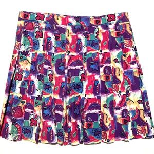 NEW Le Coq Sportif Pleated Mini Skirt